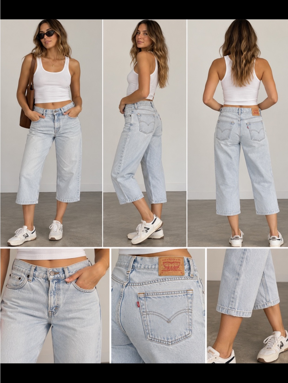 Vintage Levi 307 light wash carpi. Perfect condition. Size 7